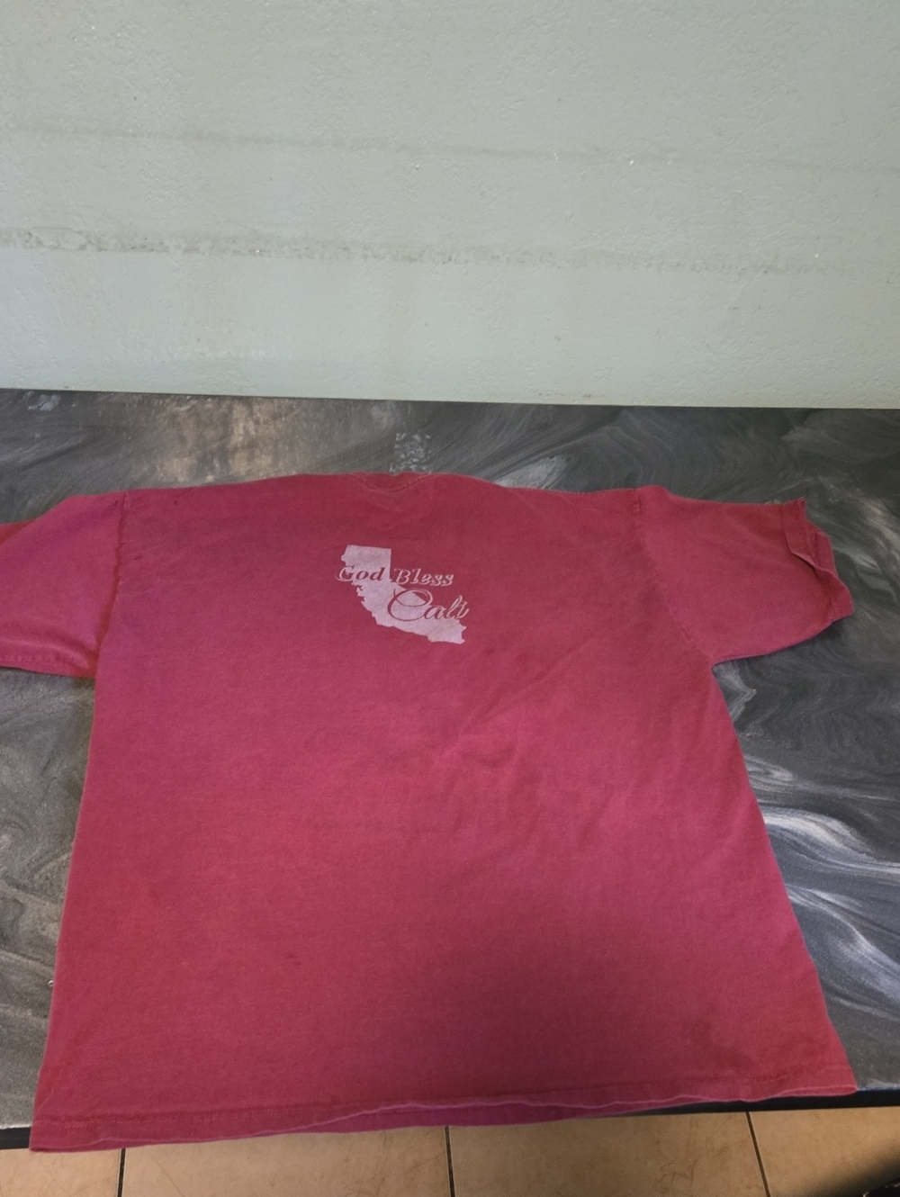 God Bless Cali Red Short-Sleeve Men's Tee